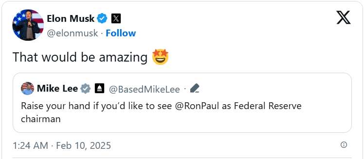 Tickmill Tickmill:马斯克宣战:美联储或面临审查,撤换鲍威尔“棒极了”(图1)